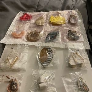 14 prs of earrings